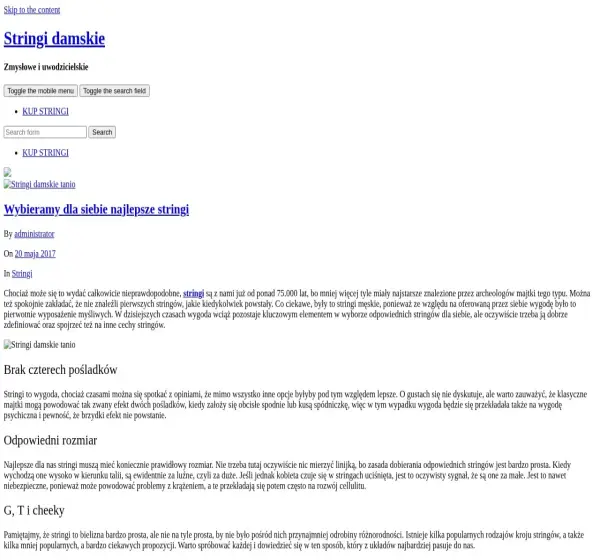 Forum i opinie o stringi.com.pl