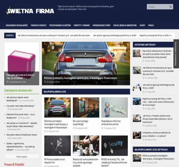 Forum i opinie o swietnafirma.pl