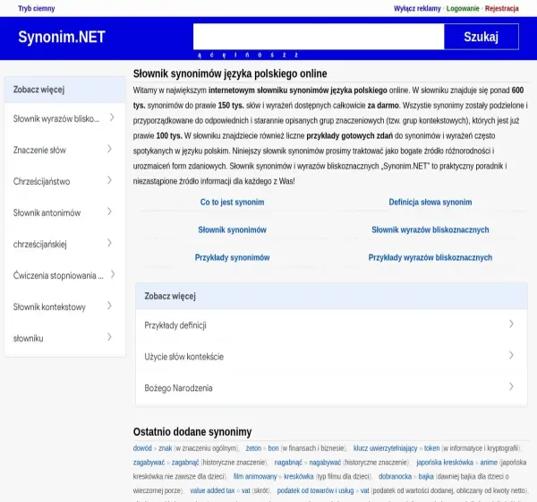 Forum i opinie o synonim.net