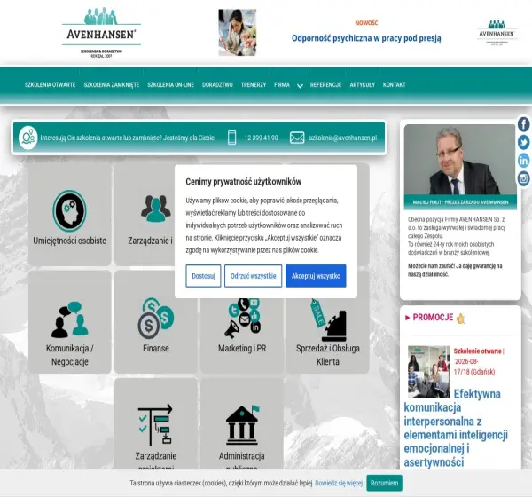 Forum i opinie o szkolenia.avenhansen.pl