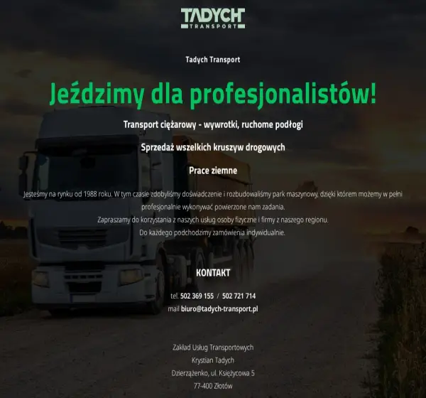 Forum i opinie o tadych-transport.pl