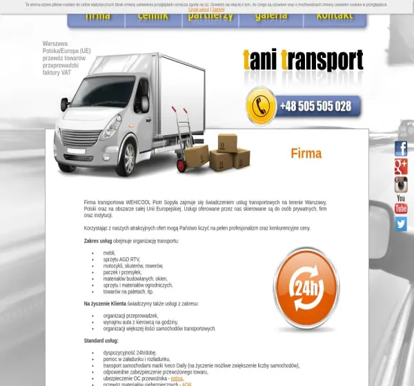 Forum i opinie o tanitransport.waw.pl
