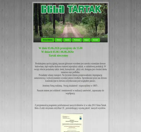 Forum i opinie o tartakbela.pl