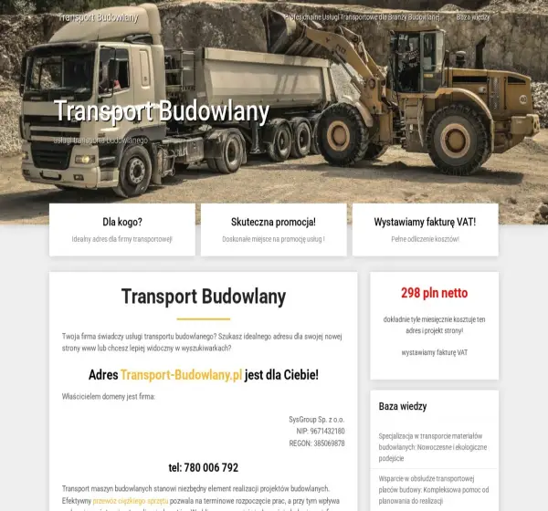 Forum i opinie o transport-budowlany.pl