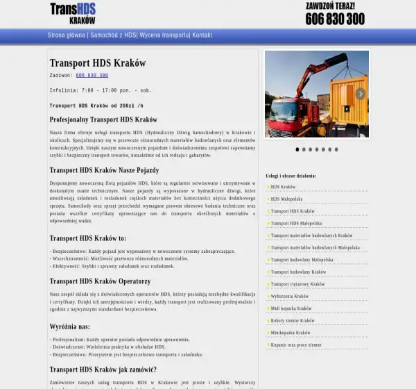 Forum i opinie o transporthdskrakow.pl