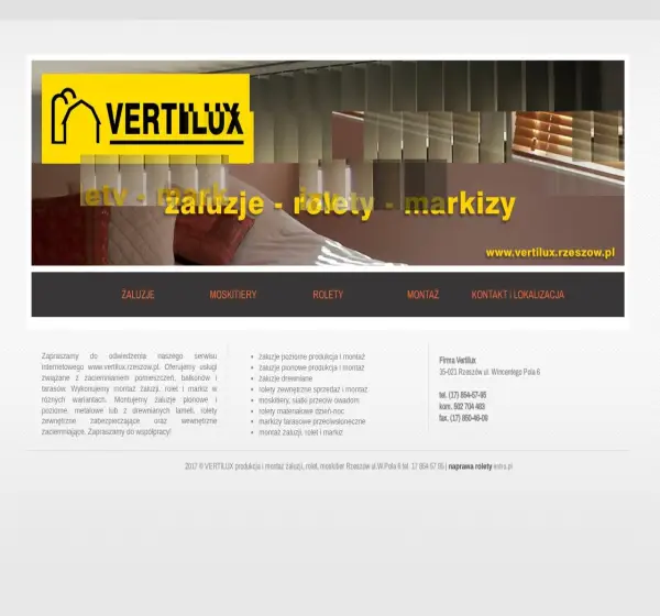 Forum i opinie o vertilux.rzeszow.pl
