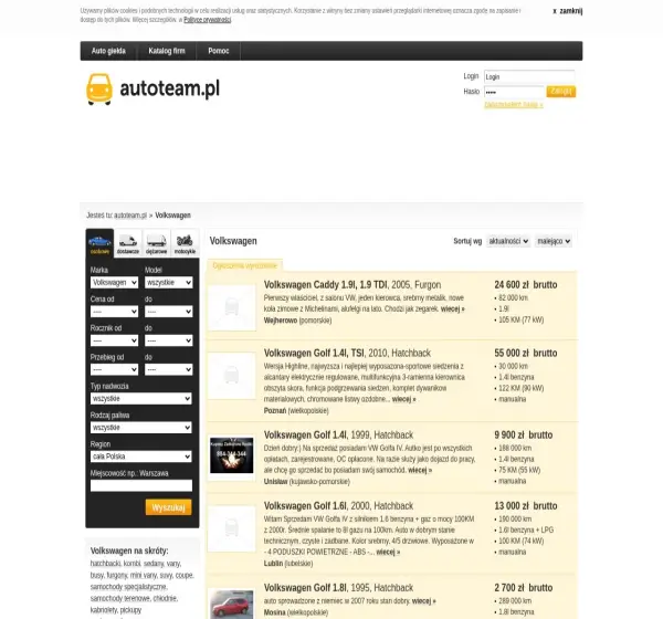 Forum i opinie o volkswagen.autoteam.pl