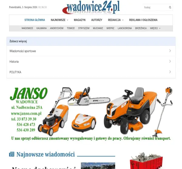 Forum i opinie o wadowice24.pl