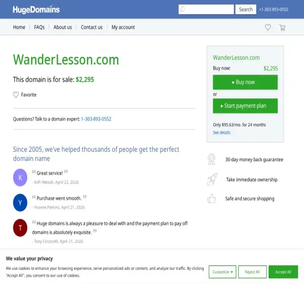 Forum i opinie o wanderlesson.com