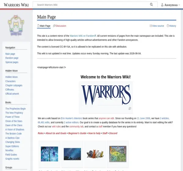 Forum i opinie o warriorcats.wiki