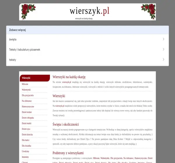 Forum i opinie o wierszyk.pl