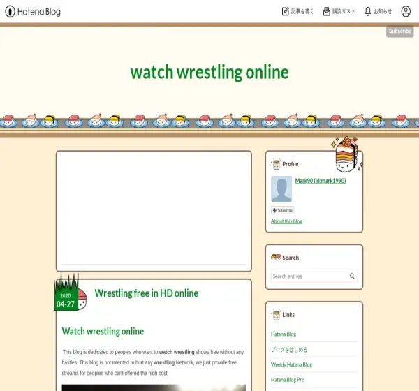 Forum i opinie o wrestlingwatch.hatenablog.com