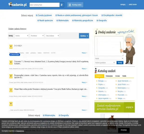 Forum i opinie o zadanie.pl