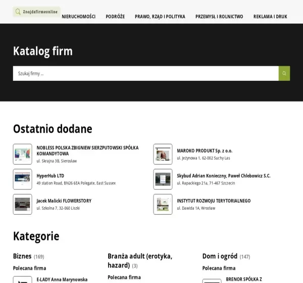 Forum i opinie o znajdzfirmeonline.pl