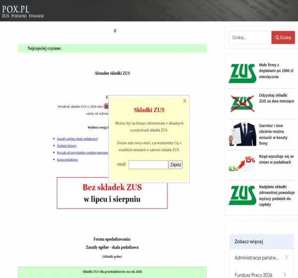 Forum i opinie o zus.pox.pl
